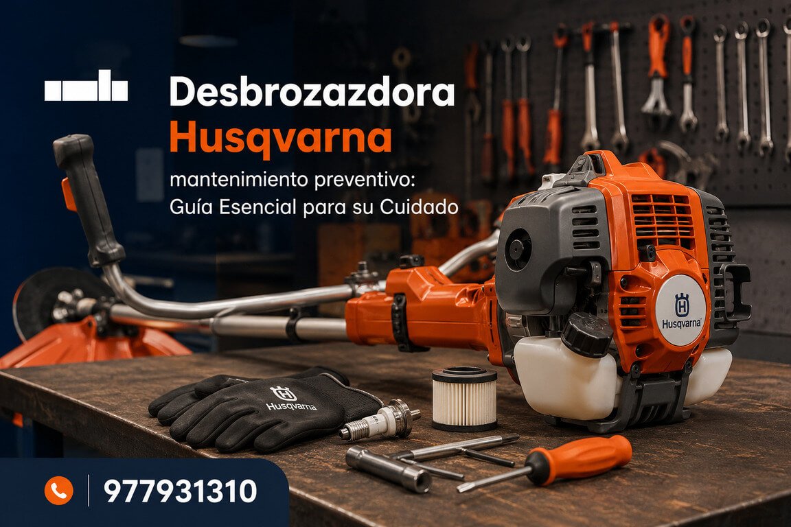 Desbrozadora Husqvarna mantenimiento preventivo