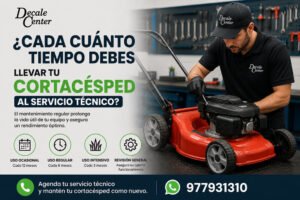 ¿Cada cuánto tiempo debes llevar tu cortacésped al servicio técnico?