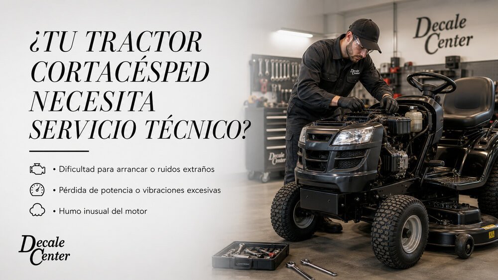 ¿Tu tractor Cortacésped necesita servicio técnico?