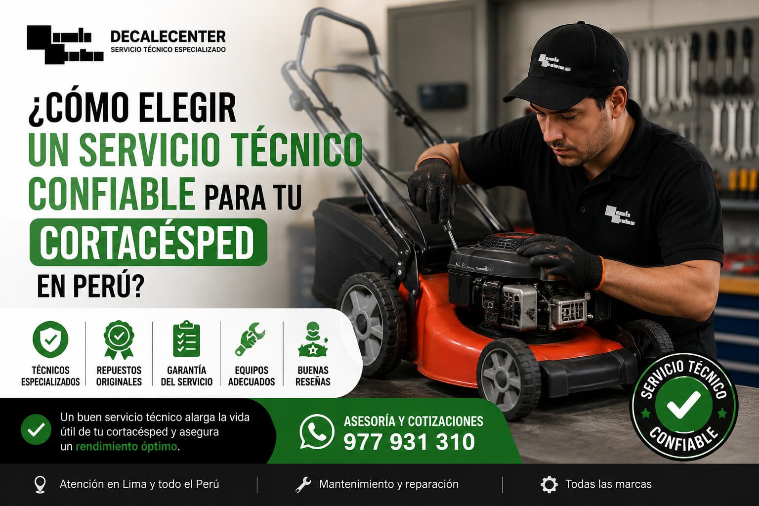 ¿Cómo elegir un servicio técnico confiable para tu cortacésped en Perú?