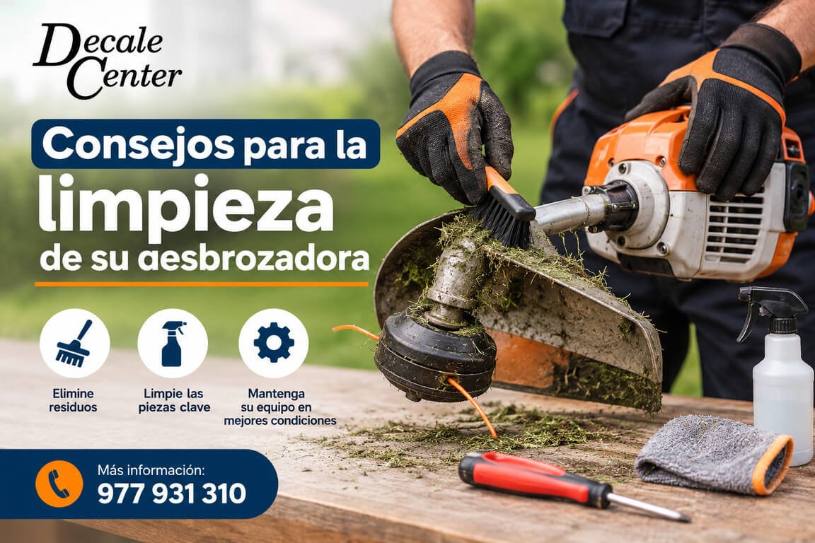 Consejos para la limpieza de su desbrozadora