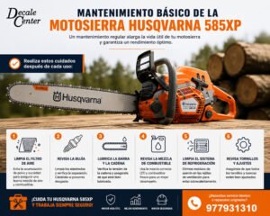Mantenimiento básico de la Motosierra Husqvarna 585XP