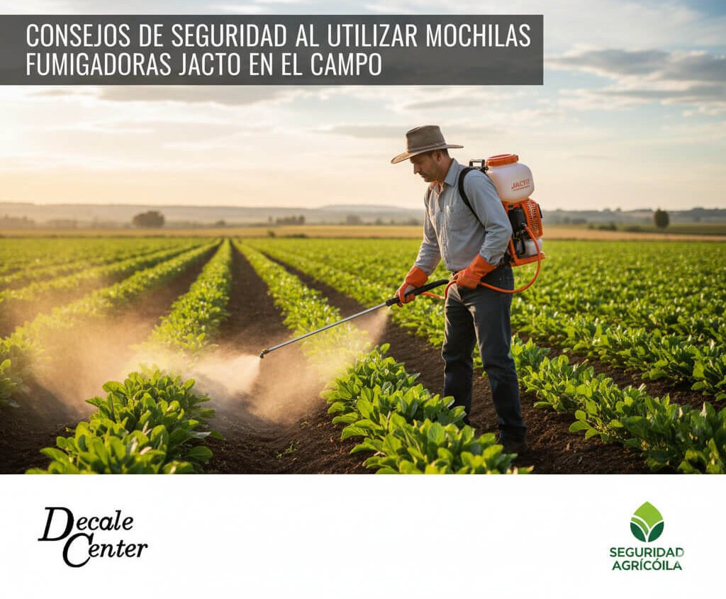 Consejos de seguridad al utilizar mochilas fumigadoras Jacto en el campo