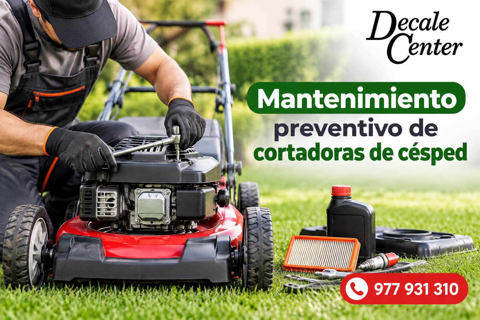 Mantenimiento preventivo de cortadoras de césped