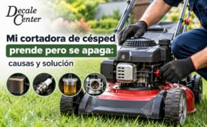 ¿Por qué se apaga una cortadora de césped que acaba de prender?